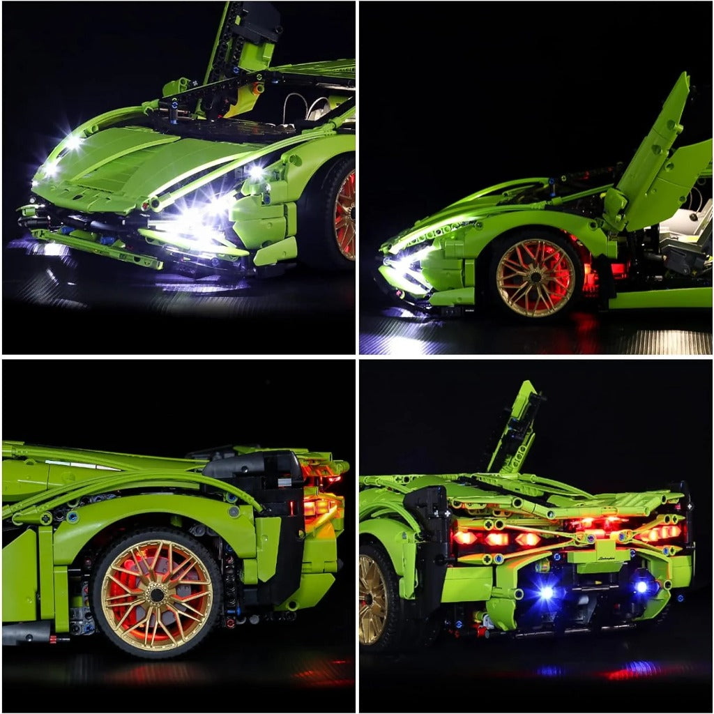 BrickBling Light Kit for LEGO Technic Lamborghini Sián FKP 37 42115 - view 4