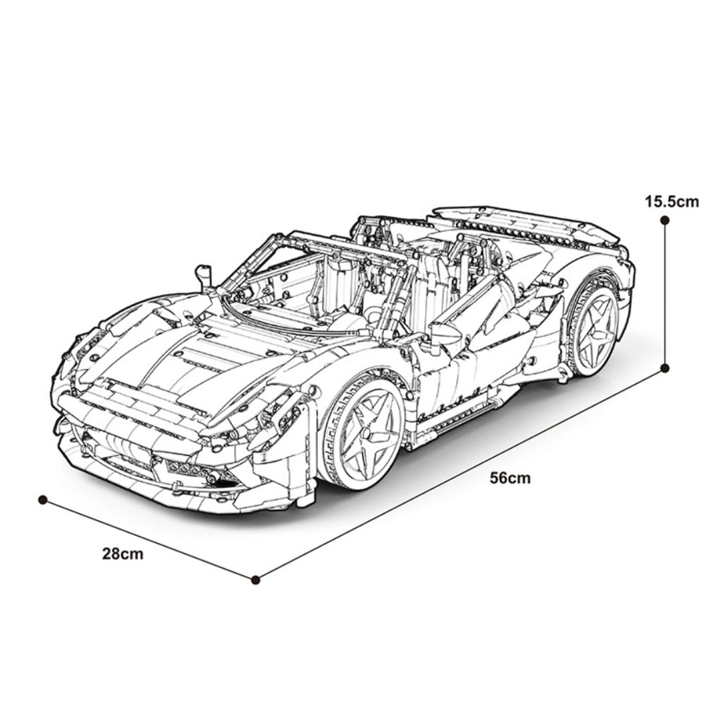 CBOX Ferrari F8 (JD018) building set - view 4