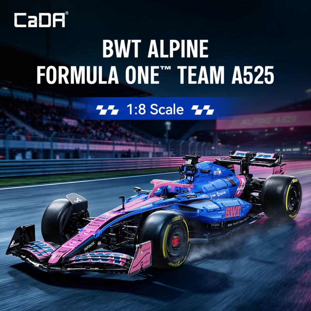 CaDA 1:8 Alpine A525 Formula 1 Car (C64012W) building set