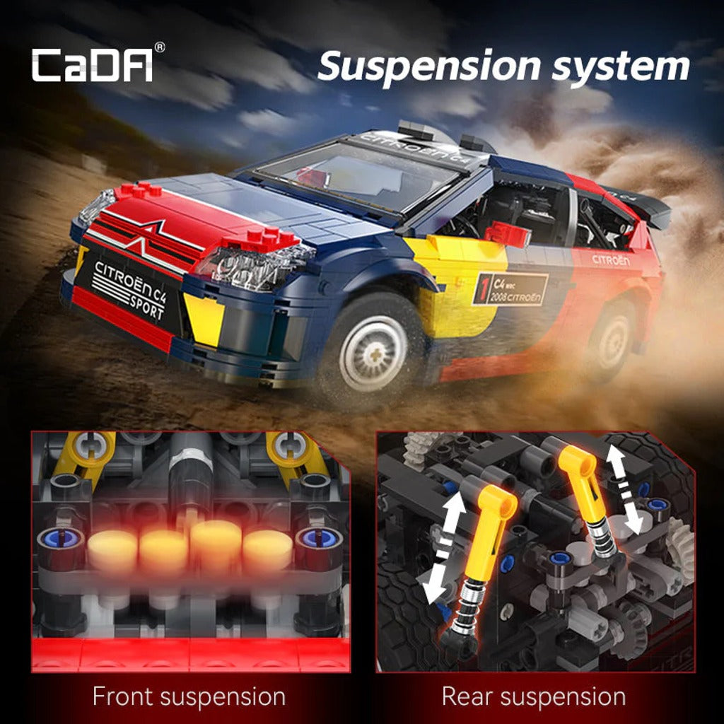 CaDA 2008 Citroen C4 WRC (C62005W) building set - view 4