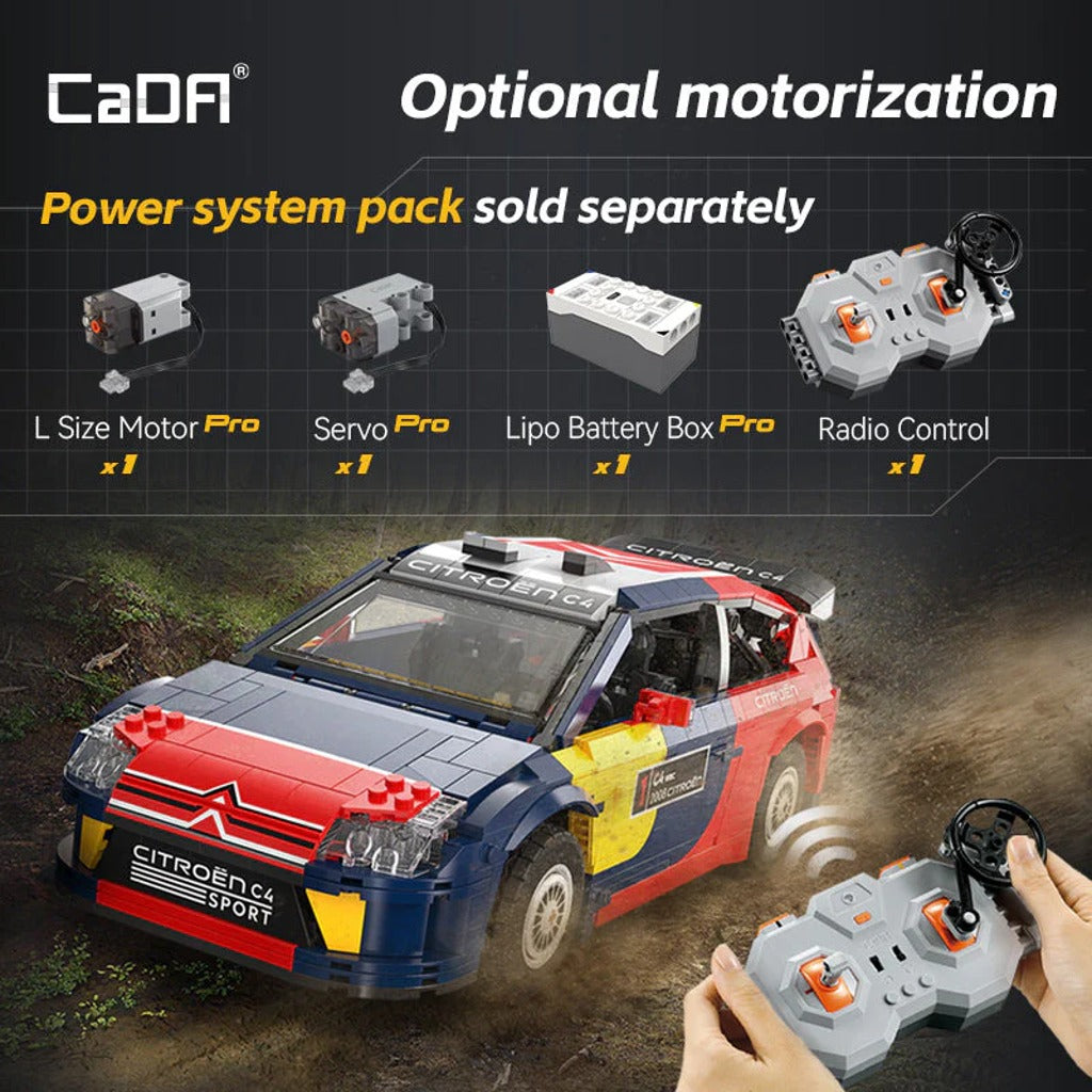 CaDA 2008 Citroen C4 WRC (C62005W) building set - view 5