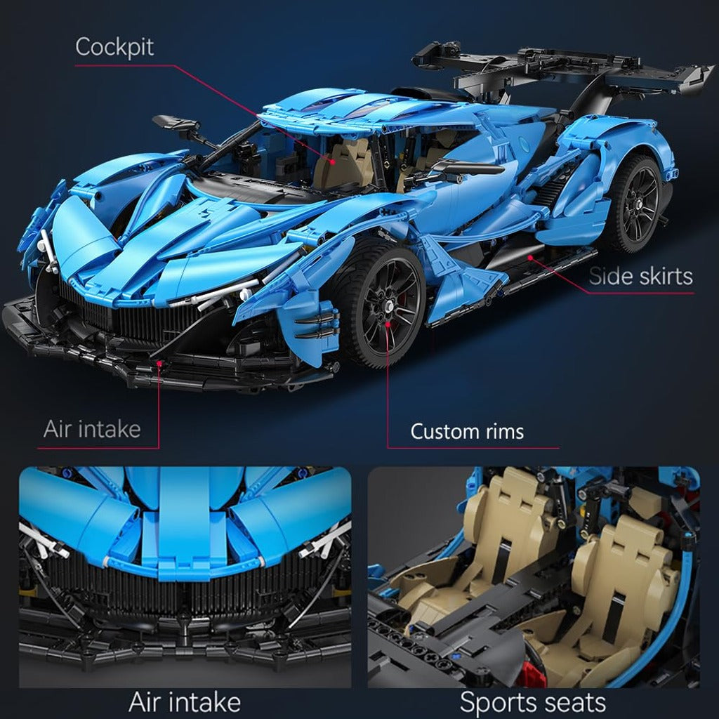 CaDA Apollo IE V12 Hypercar (C64003W) building set - view 6