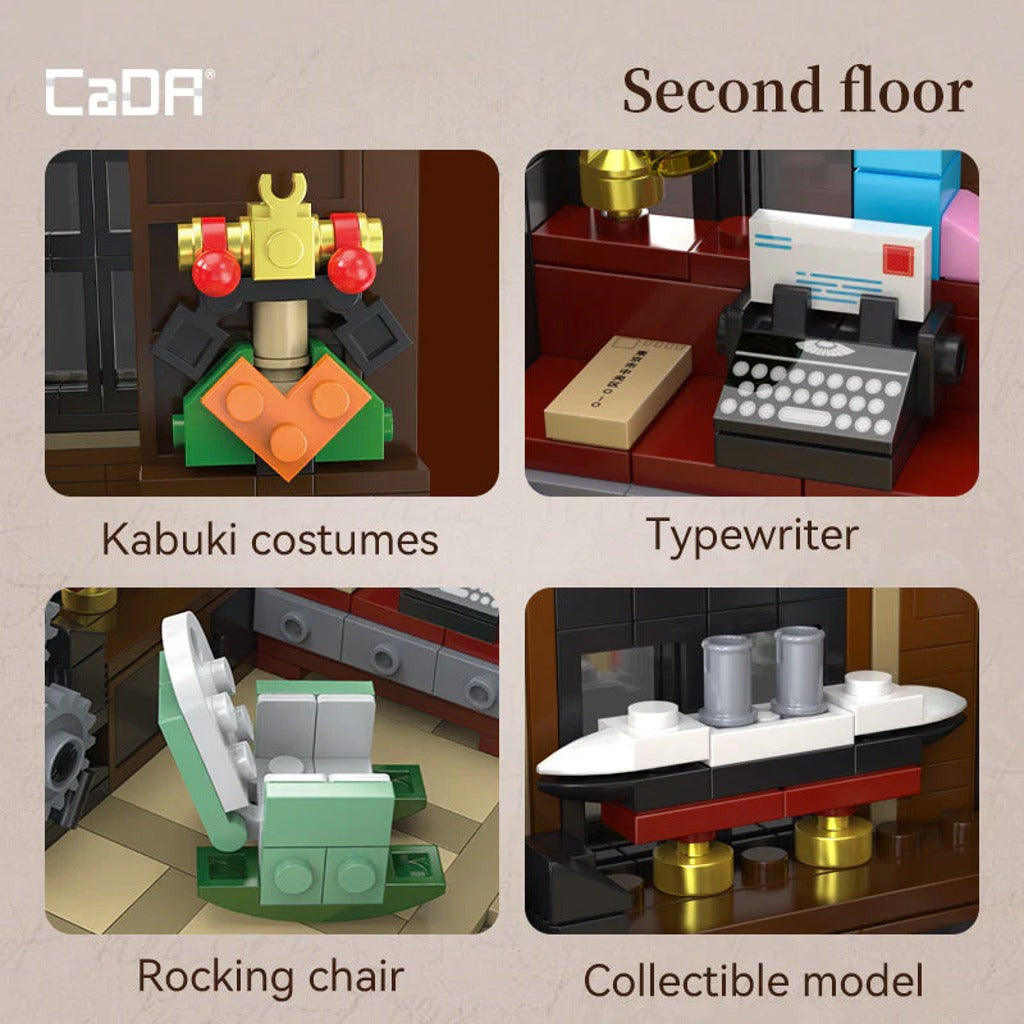 CaDA Architecture Japanese Bookstore (C66020W) building set - view 6