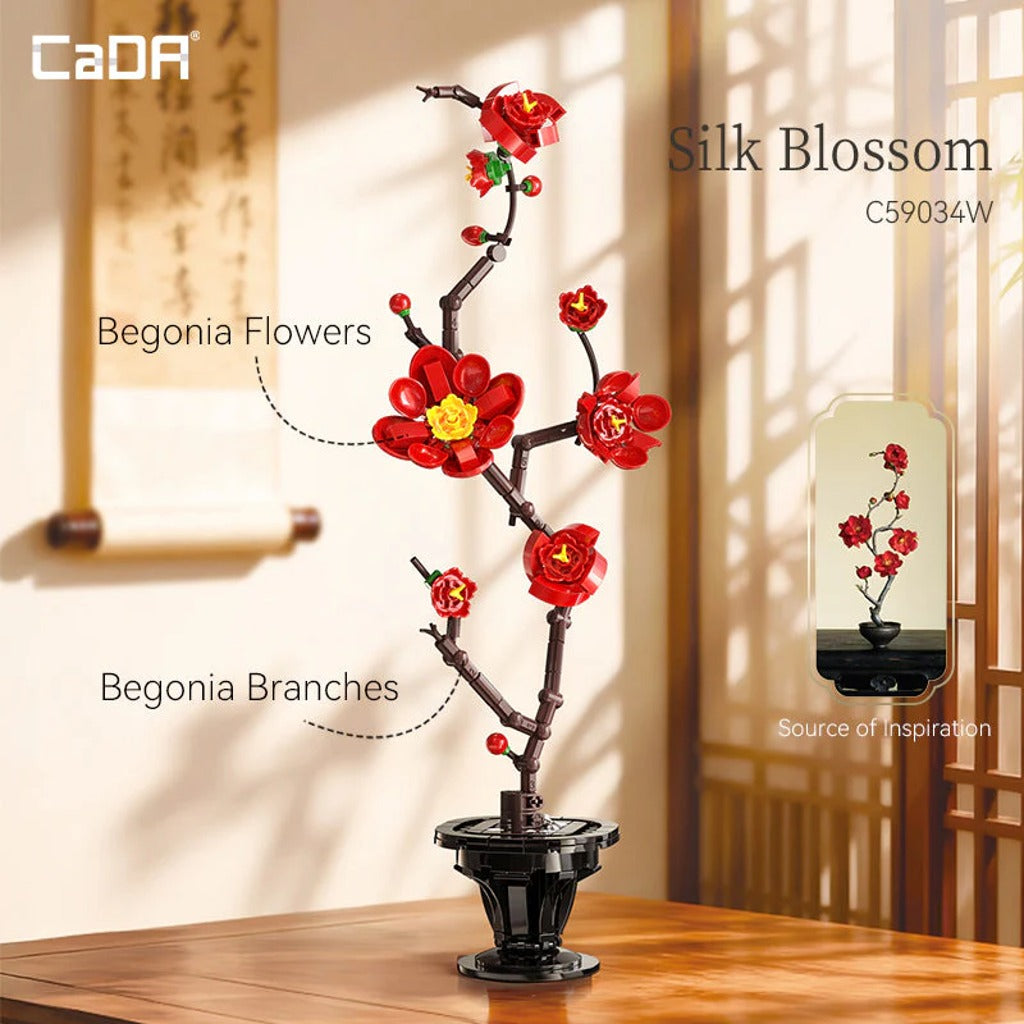 CaDA Artizan Eastern Floral Art (C59034W) building set