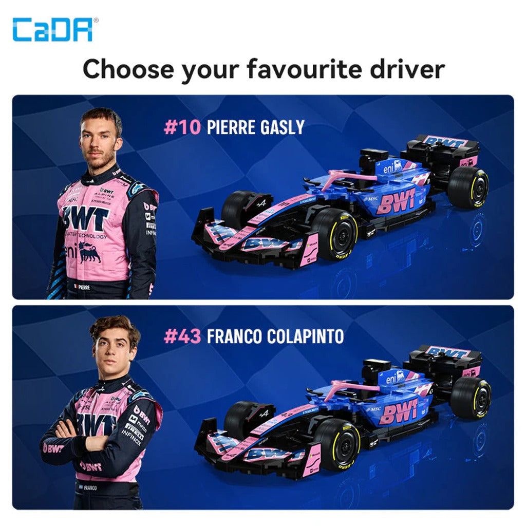 CaDA BWT ALPINE FORMULA ONE A525 (C55024W) building set - view 5