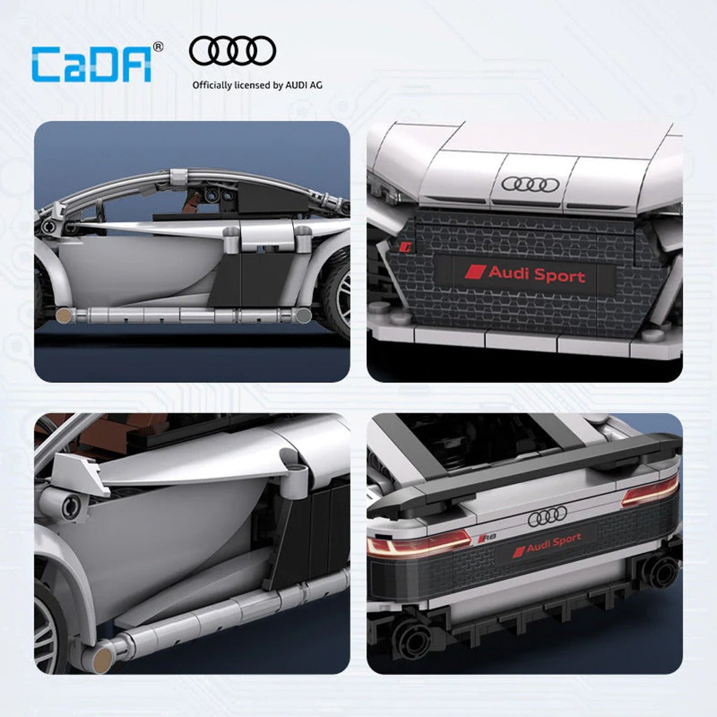 CaDA Bricks Audi R8 Coupe (C57012W) building set - view 7