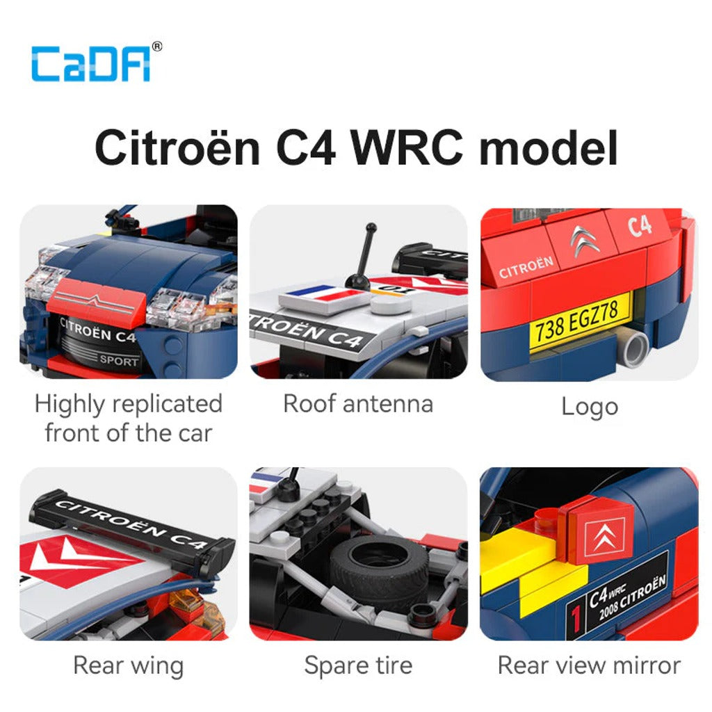 CaDA Citroen C4 WRC Rally Car (C51078W) building set - view 5
