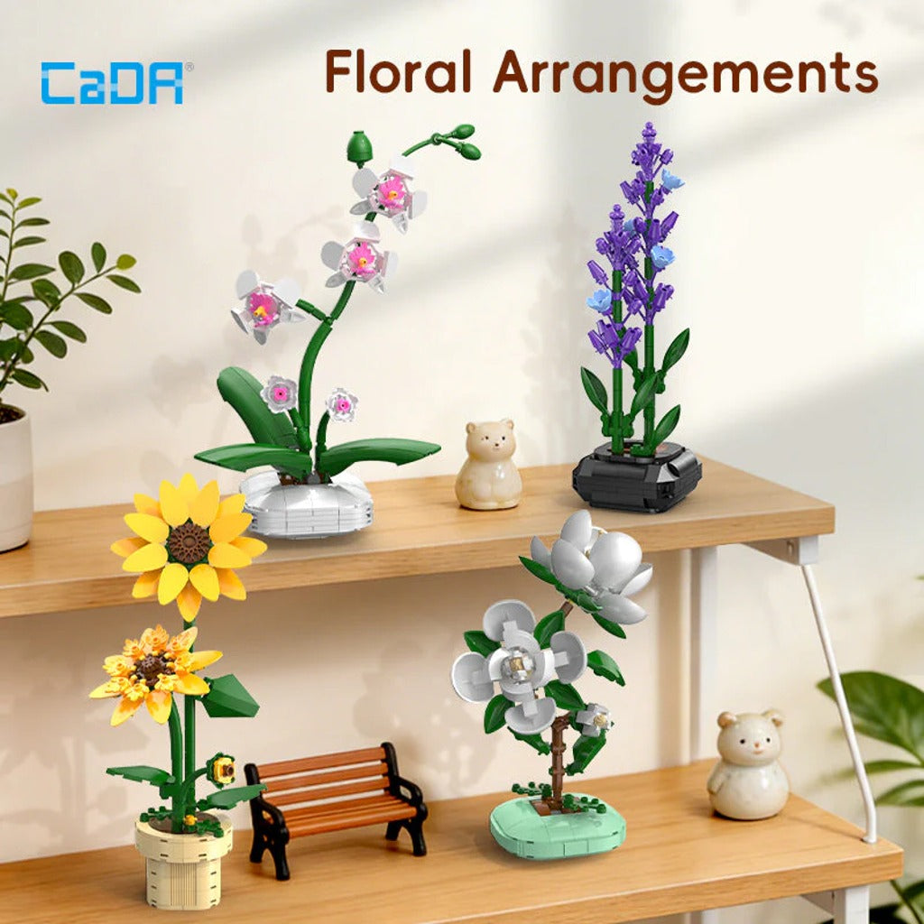 CaDA Creative Series Floral Pot (C59029W) building set - view 3
