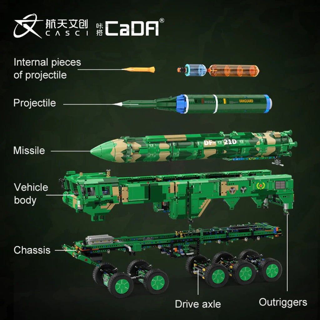 CaDA DongFeng-21D Anti-Ship Ballistic Missile (C56031W) building set - view 6