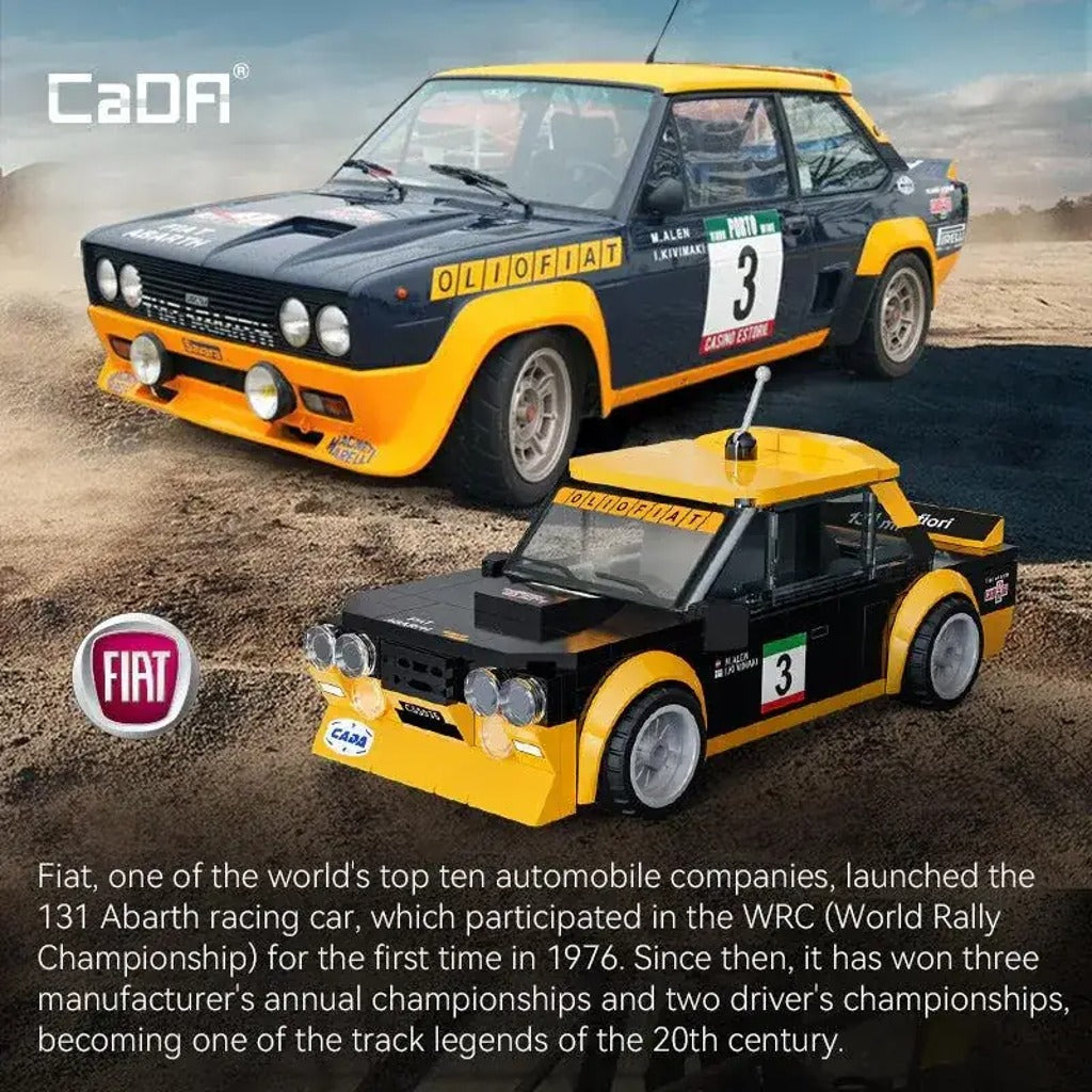 CaDA Fiat 131 Abarth Racing (C55035W) building set - view 3