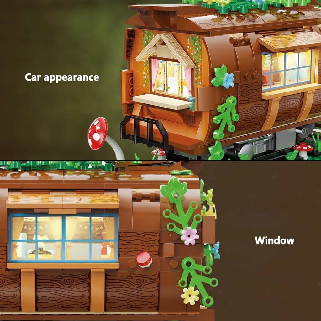 CaDA Forest Train Station (C66031W) building set - view 6