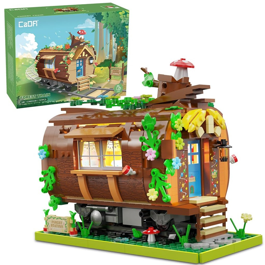 CaDA Forest Train Station (C66031W) building set - view 2