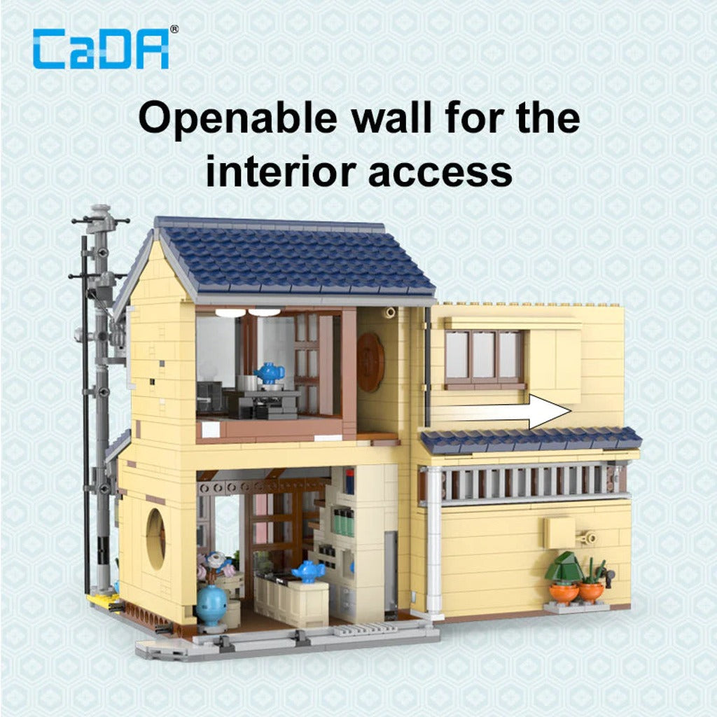CaDA Japanese Kissaten Shop (C66010W) building set - view 3