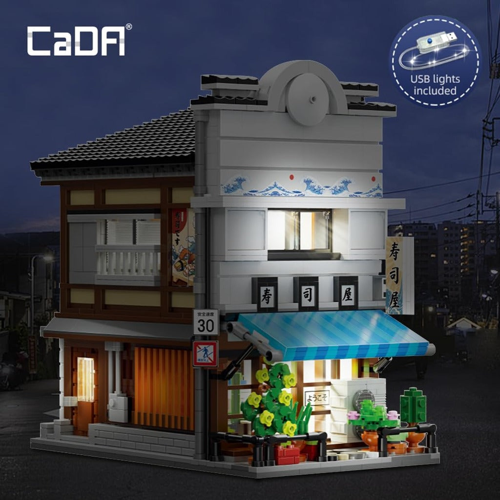 CaDA Japanese Sushi Shop (C66018W) building set - view 4