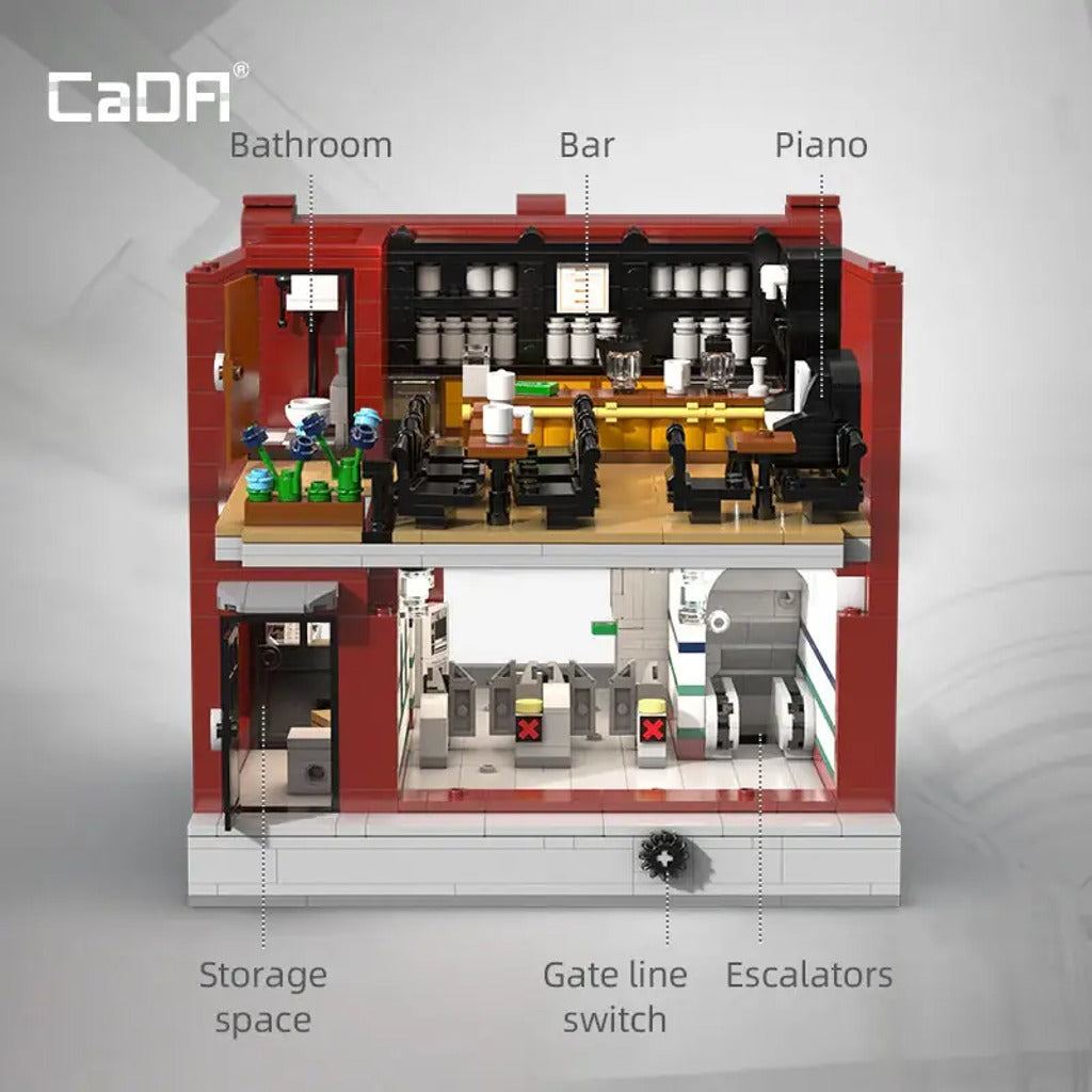 CaDA London Underground Station (C66008W) building set - view 4