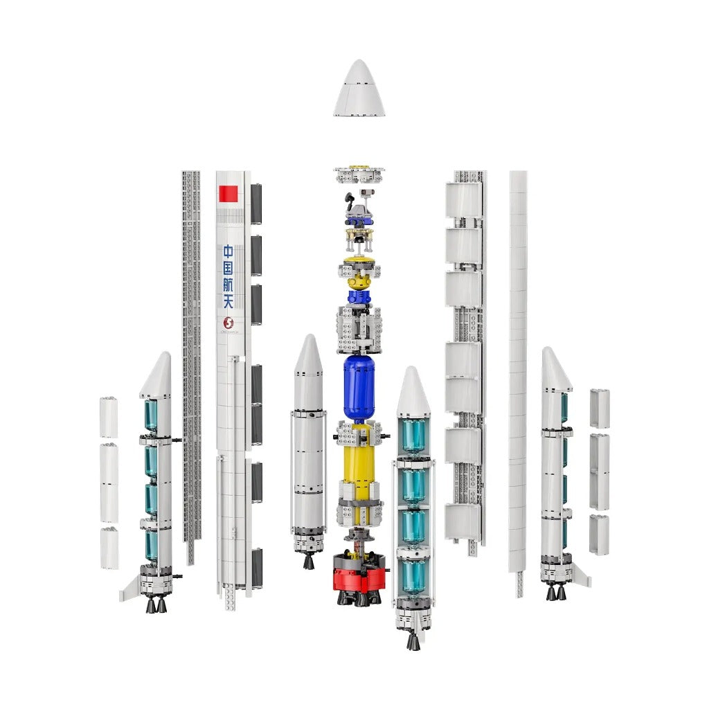 CaDA Long March 5 Launch Vehicle (C56032W) building set - view 2