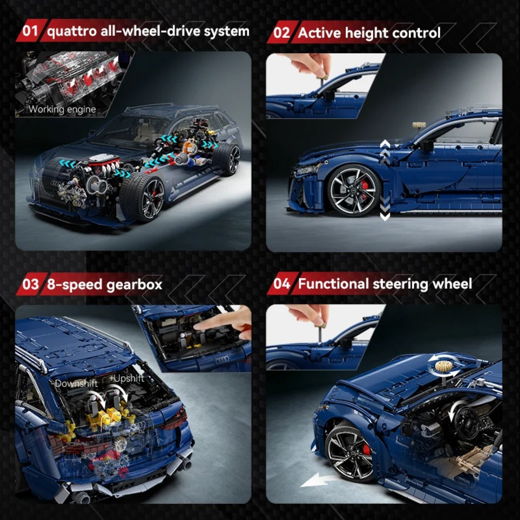 CaDA Master Audi RS6 Avant (C61515W) building set - view 6