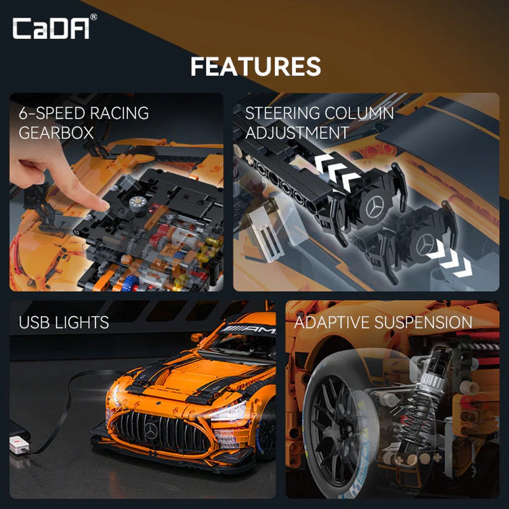 CaDA Master Mercedes-AMG GT3 (C64008W) building set - view 7