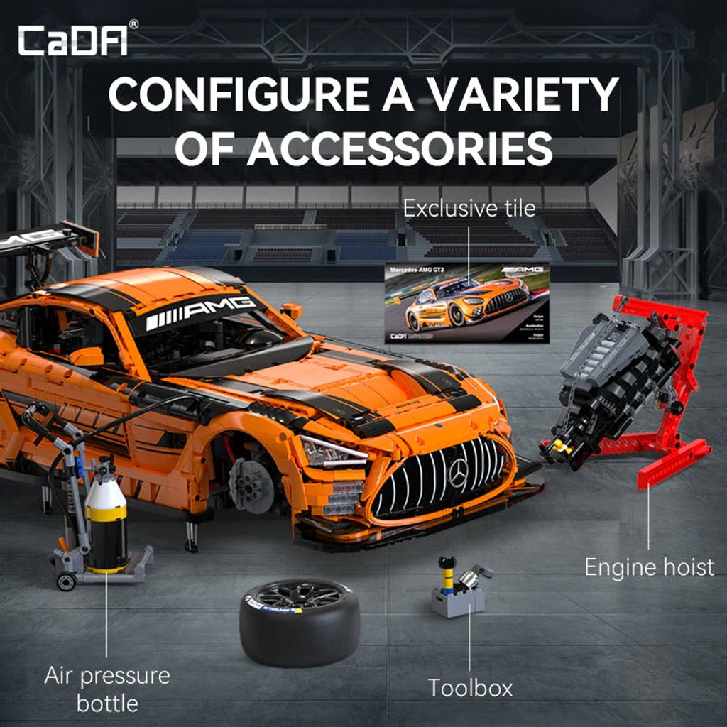 CaDA Master Mercedes-AMG GT3 (C64008W) building set - view 8