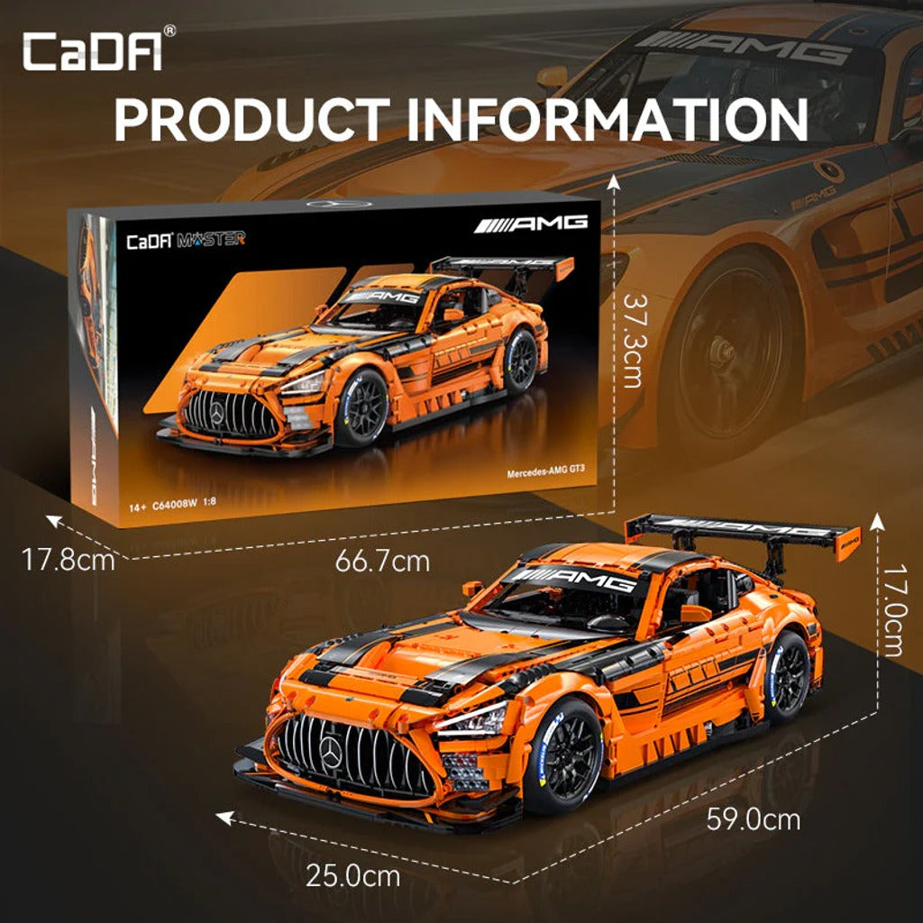 CaDA Master Mercedes-AMG GT3 (C64008W) building set - view 10