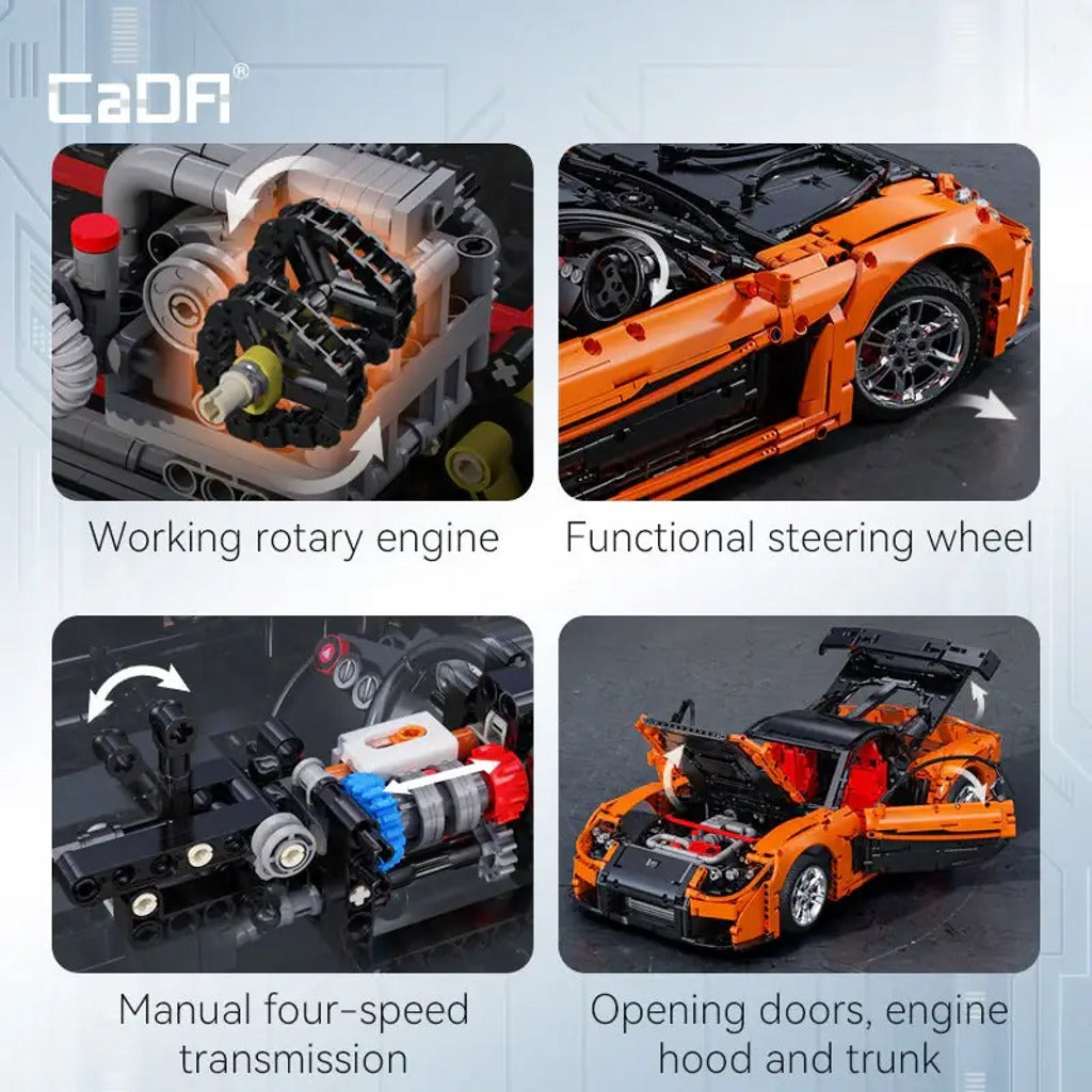 CaDA Mazda RX7 (C61502W) building set - view 5