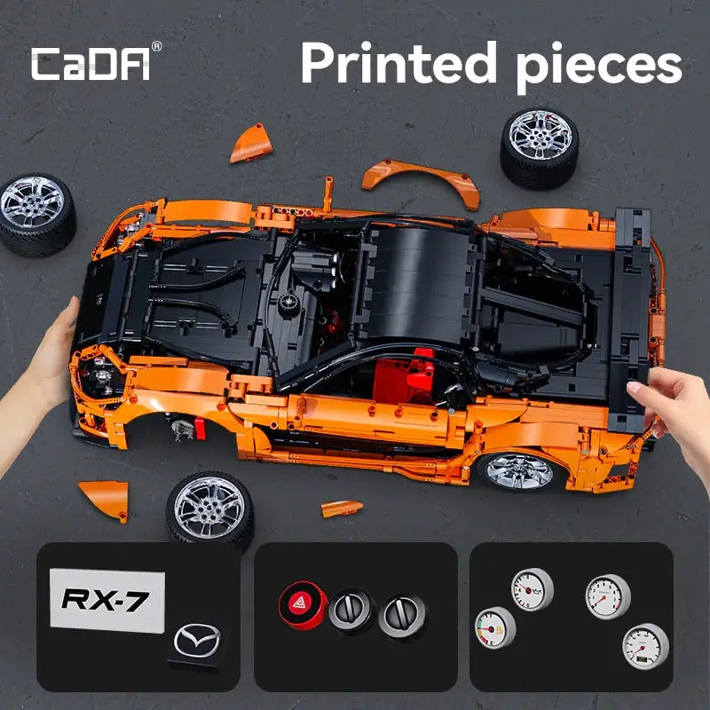 CaDA Mazda RX7 (C61502W) building set - view 6
