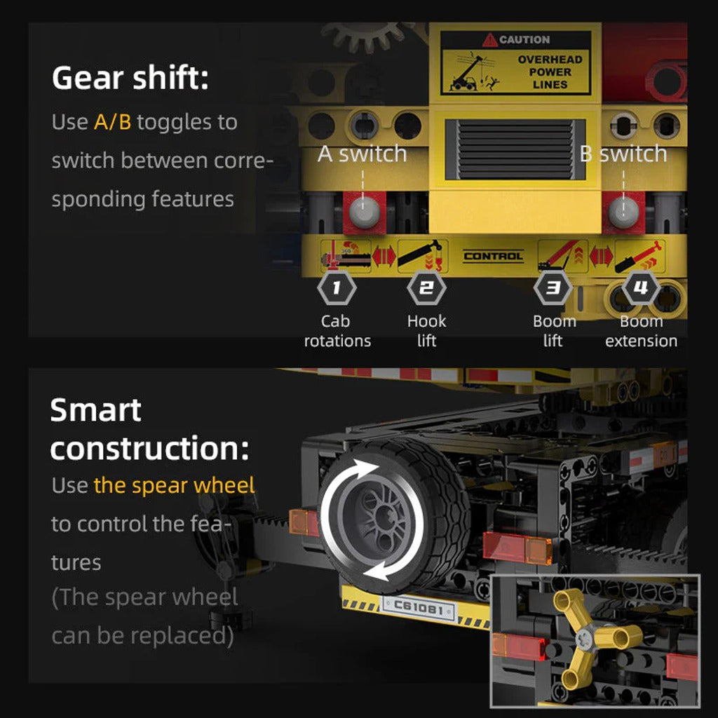 CaDA RC Crane Truck (C61081W) building set - view 3