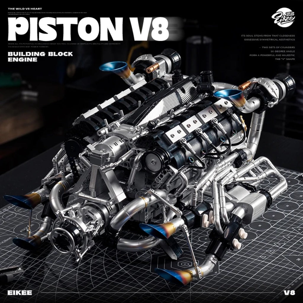 EiKee Piston V8 Engine (Y15002) building set - view 2