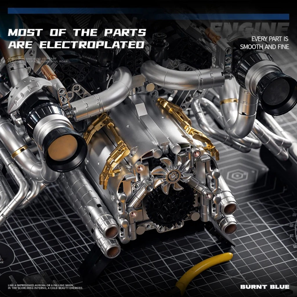 EiKee Piston V8 Engine (Y15002) building set - view 6