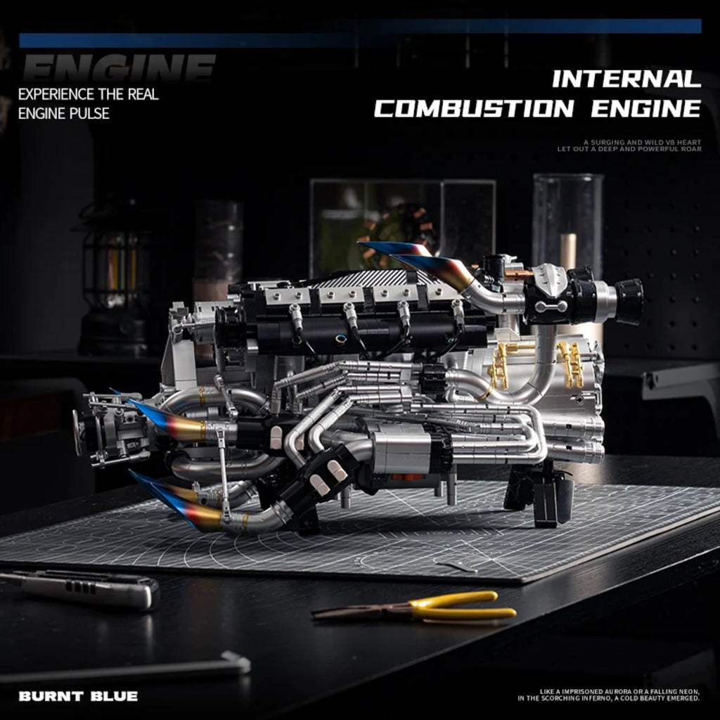 EiKee Piston V8 Engine (Y15002) building set - view 7