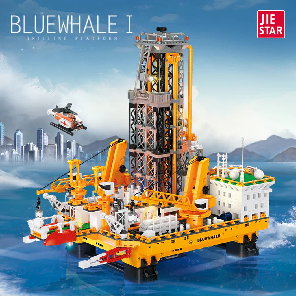 JIESTAR Bluewhale Drilling Platform (JJ9135) building set - view 2