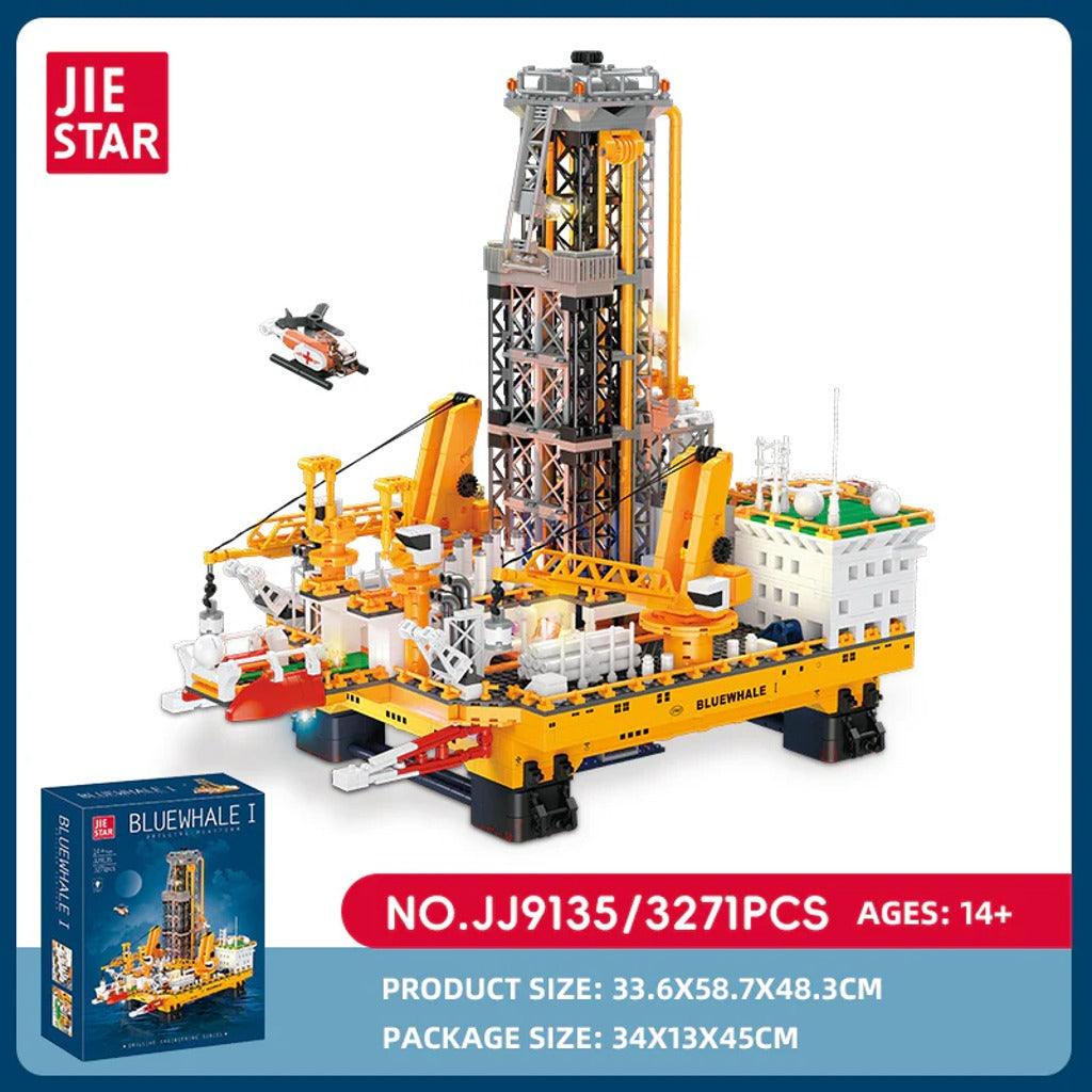 JIESTAR Bluewhale Drilling Platform (JJ9135) building set - view 6
