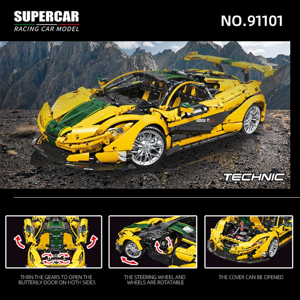 JIESTAR McLaren P1 Hypercar (91101) building set - view 4