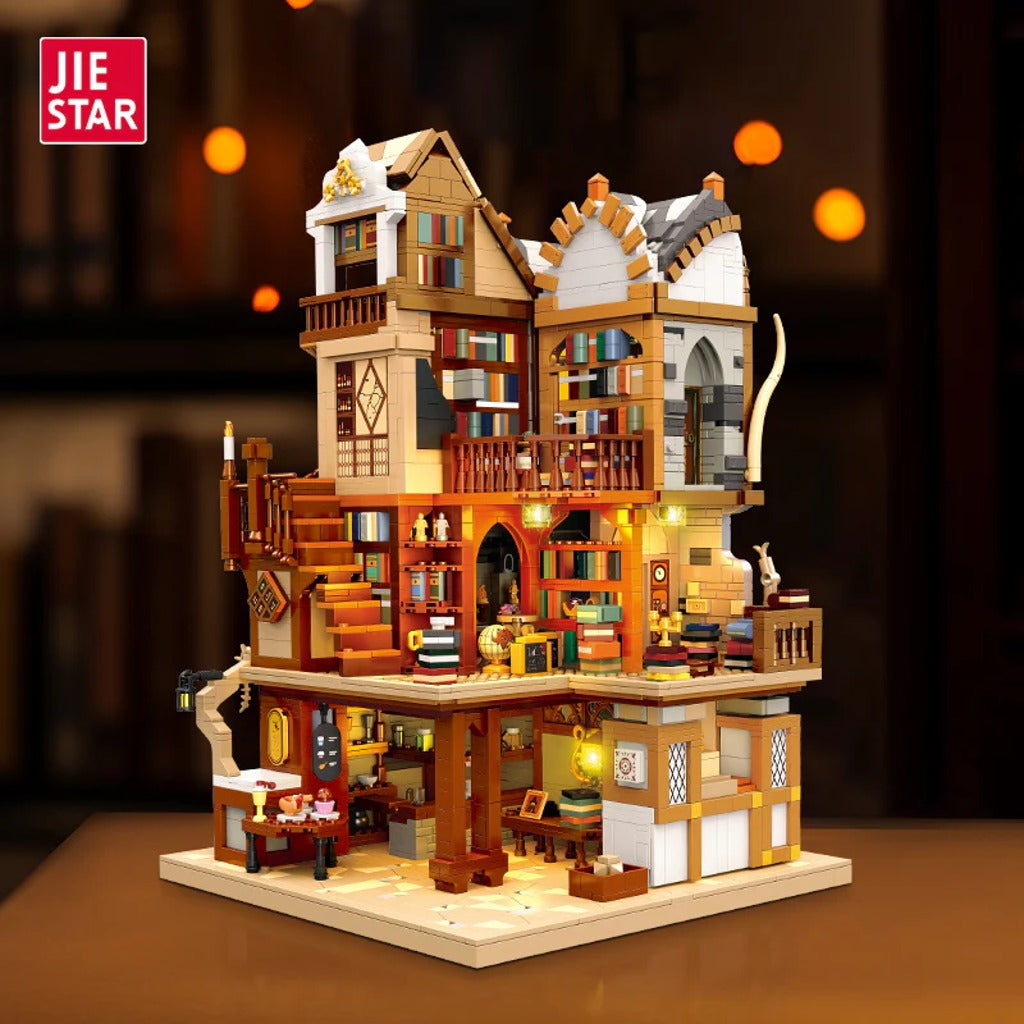 JIESTAR Medieval European Style Libraries (57016) building set - view 2