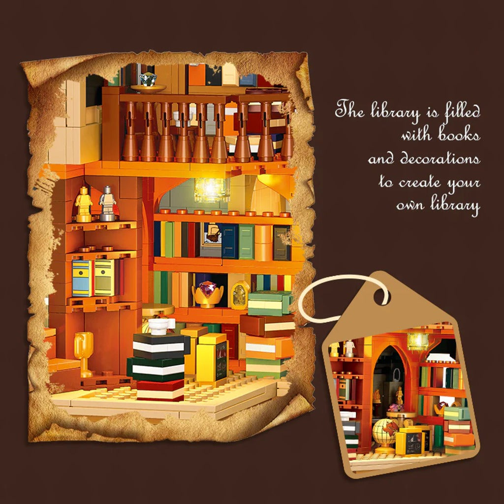 JIESTAR Medieval European Style Libraries (57016) building set - view 3