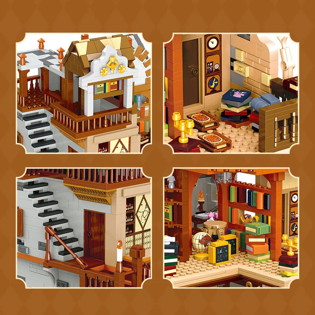 JIESTAR Medieval European Style Libraries (57016) building set - view 5