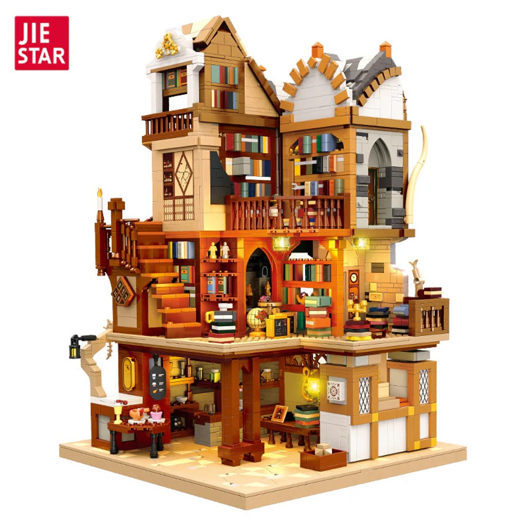 JIESTAR Medieval European Style Libraries (57016) building set