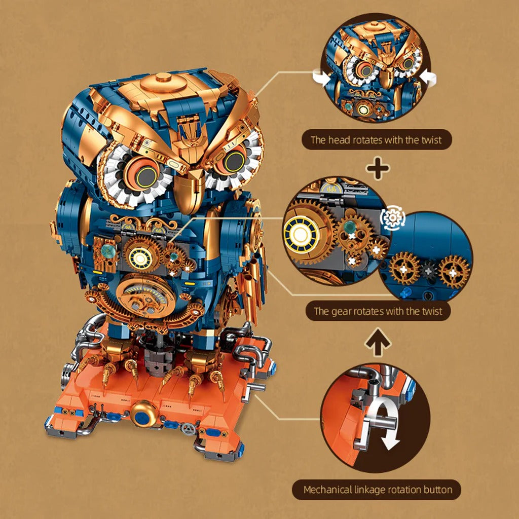 JIESTAR Steampunk Owl (JJ9171) building set - view 4