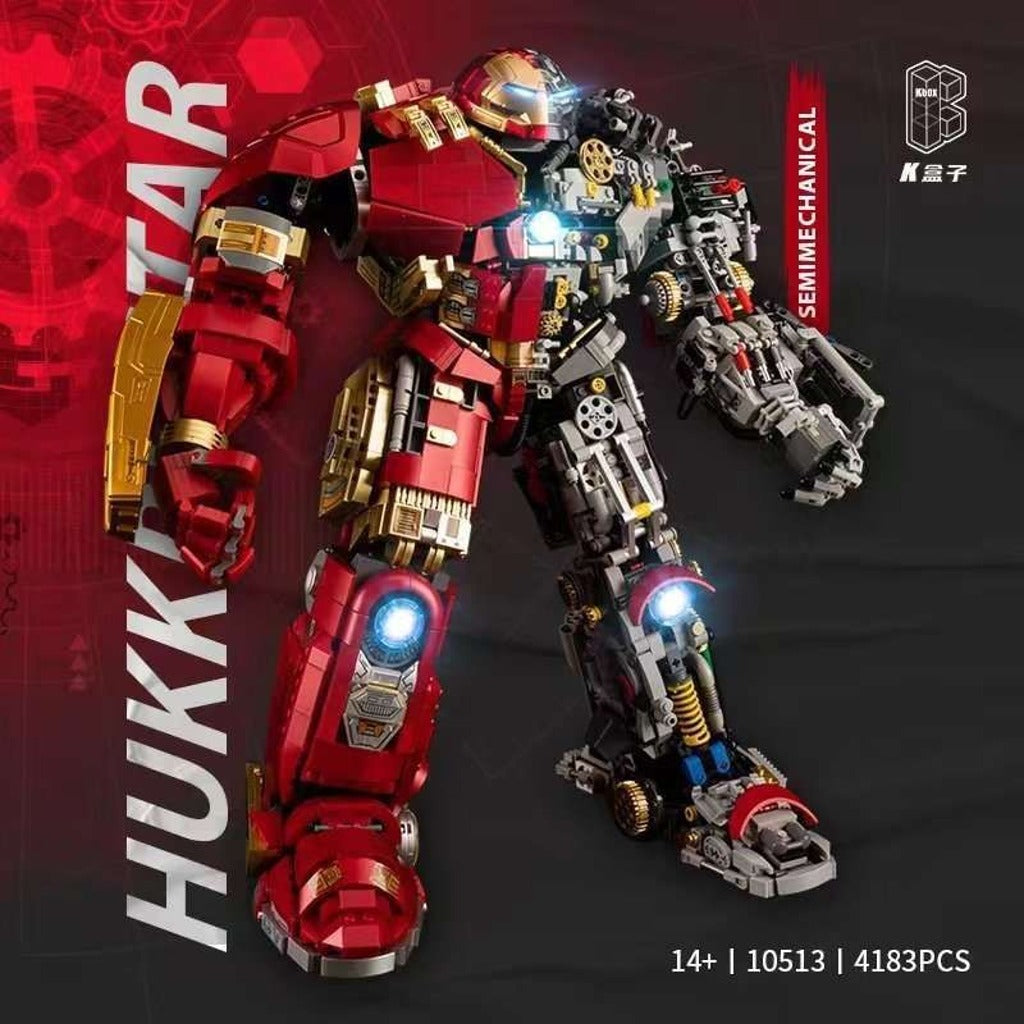 KBOX Hulkbuster MK44 Half Clear Version (10513) building set