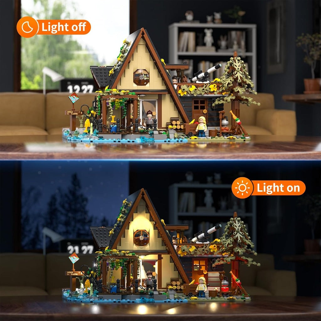 Lumibricks A-Frame Cabin (F9013) building set - view 4