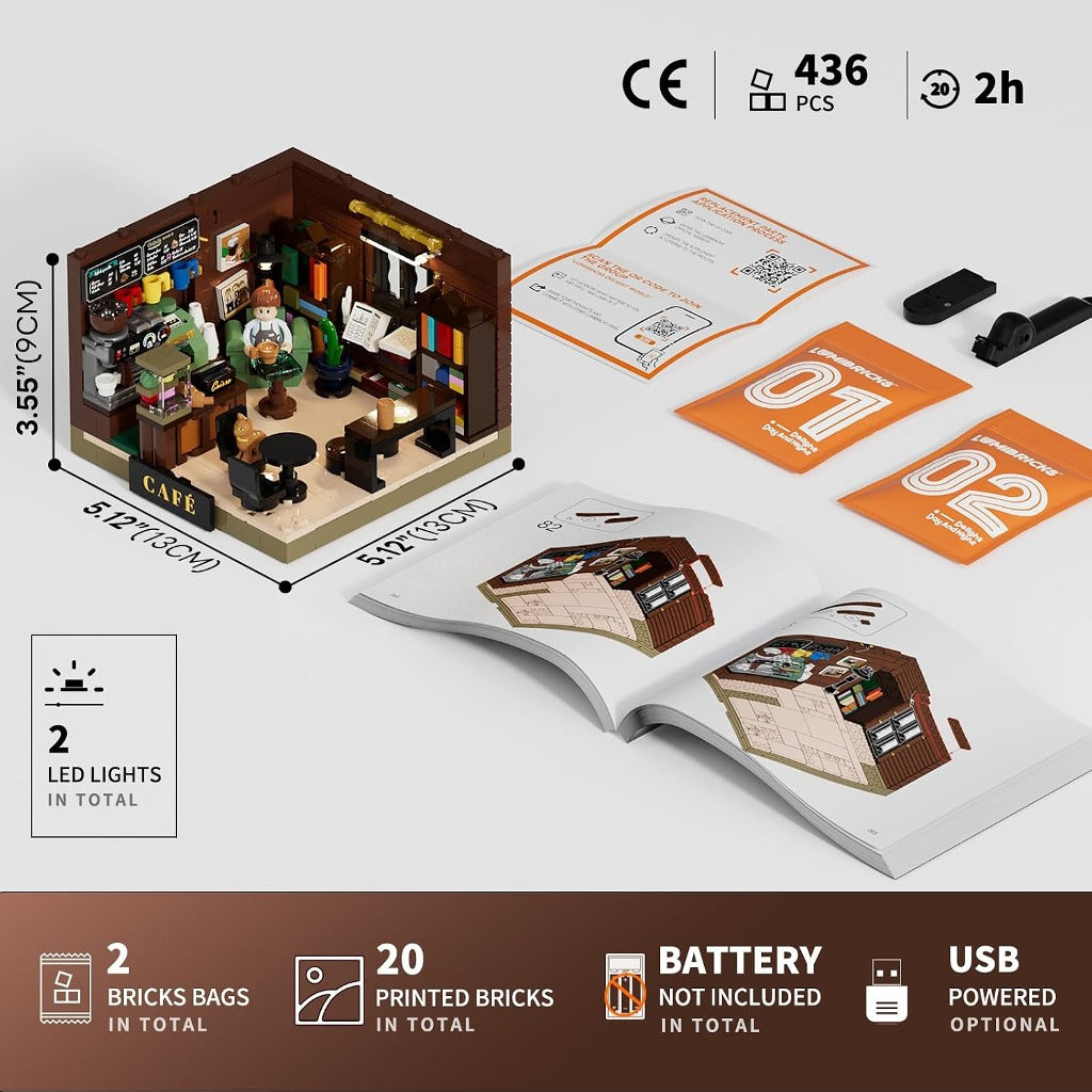 Lumibricks Book-Cafe Box (15018) building set - view 7
