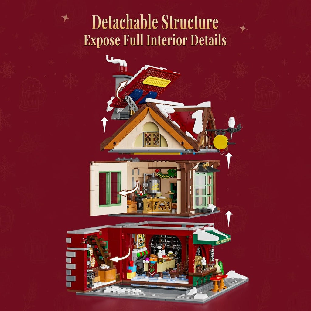 Lumibricks Christmas Pub (15014) building set - view 4