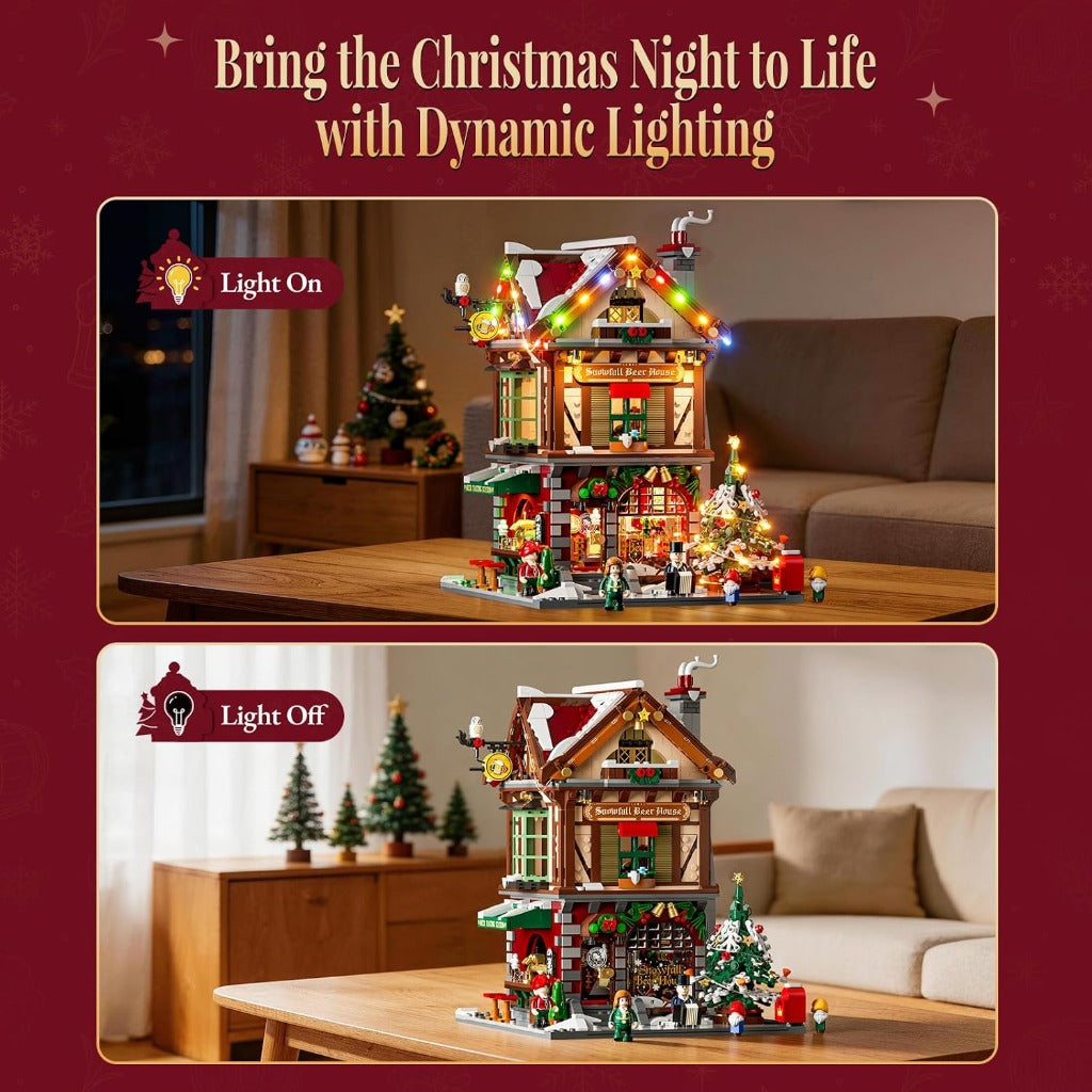 Lumibricks Christmas Pub (15014) building set - view 7