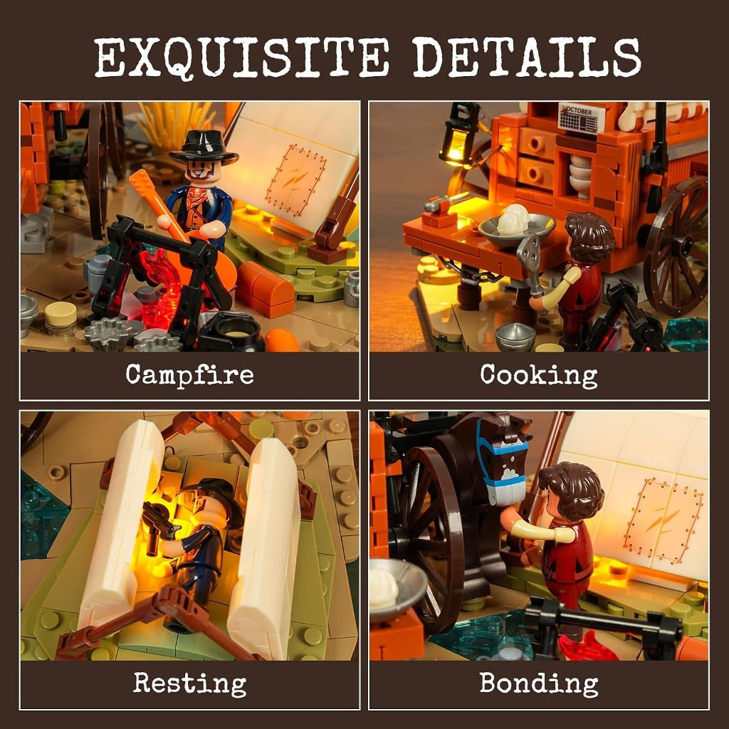 Lumibricks Cowboy Camp (F9076) building set - view 4