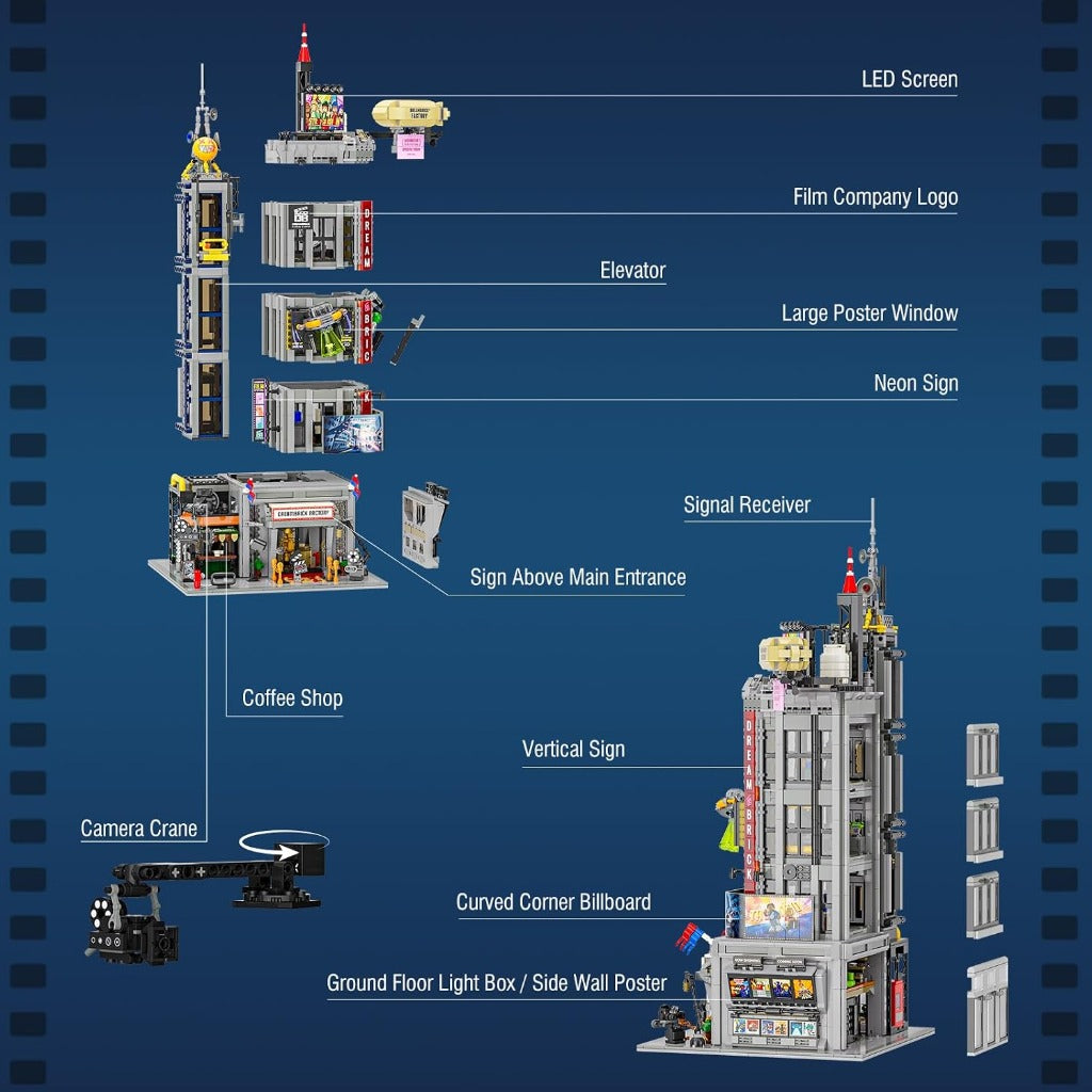 Lumibricks Film Studio Tower (19015) building set - view 4