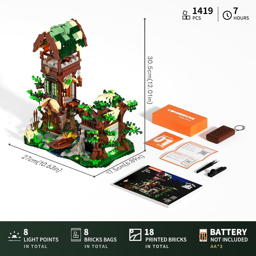 Lumibricks Forest Outpost (12015) building set - view 2