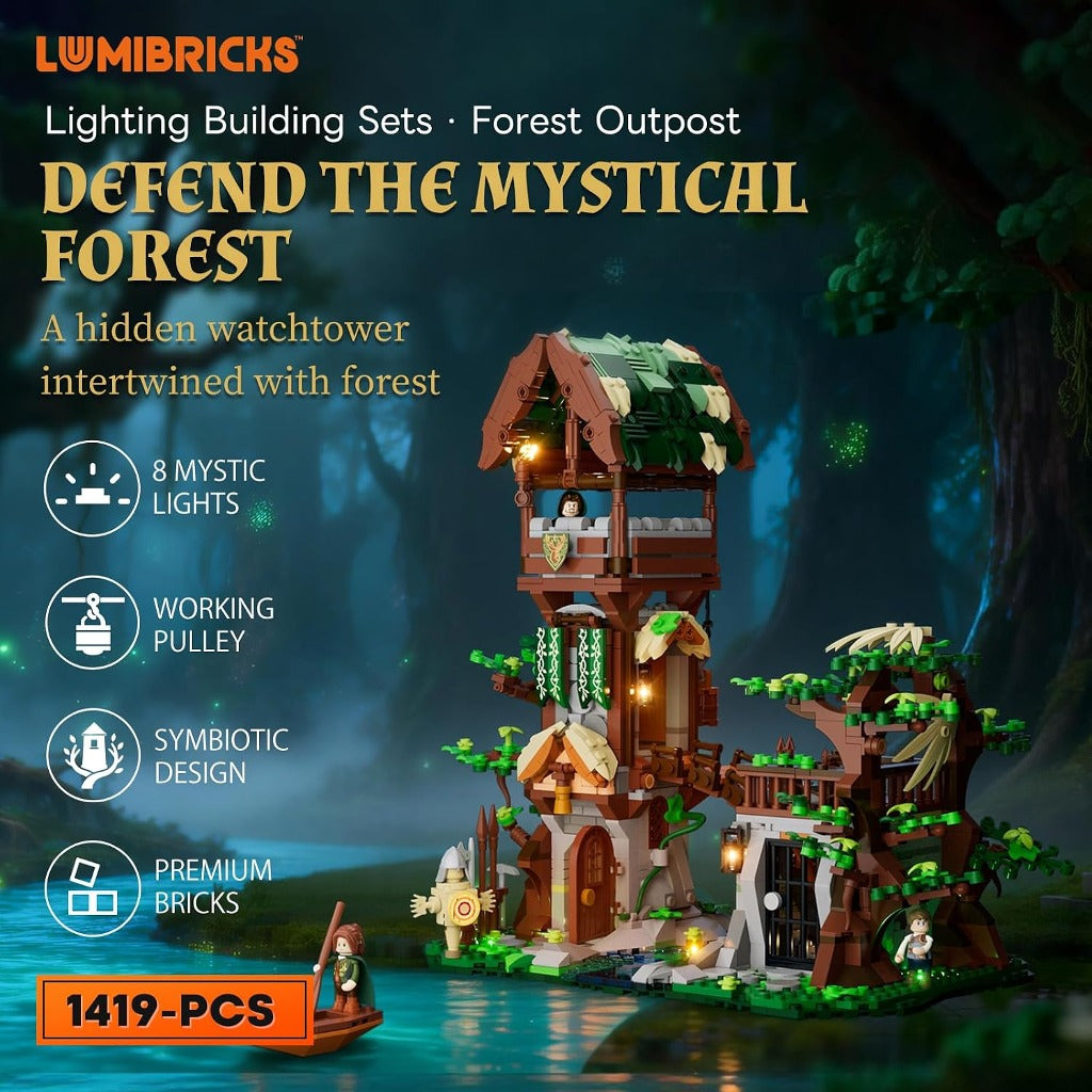 Lumibricks Forest Outpost (12015) building set - view 5