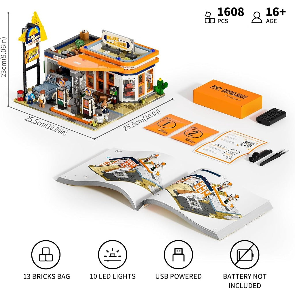 Lumibricks Gas Station (F9065) building set - view 2