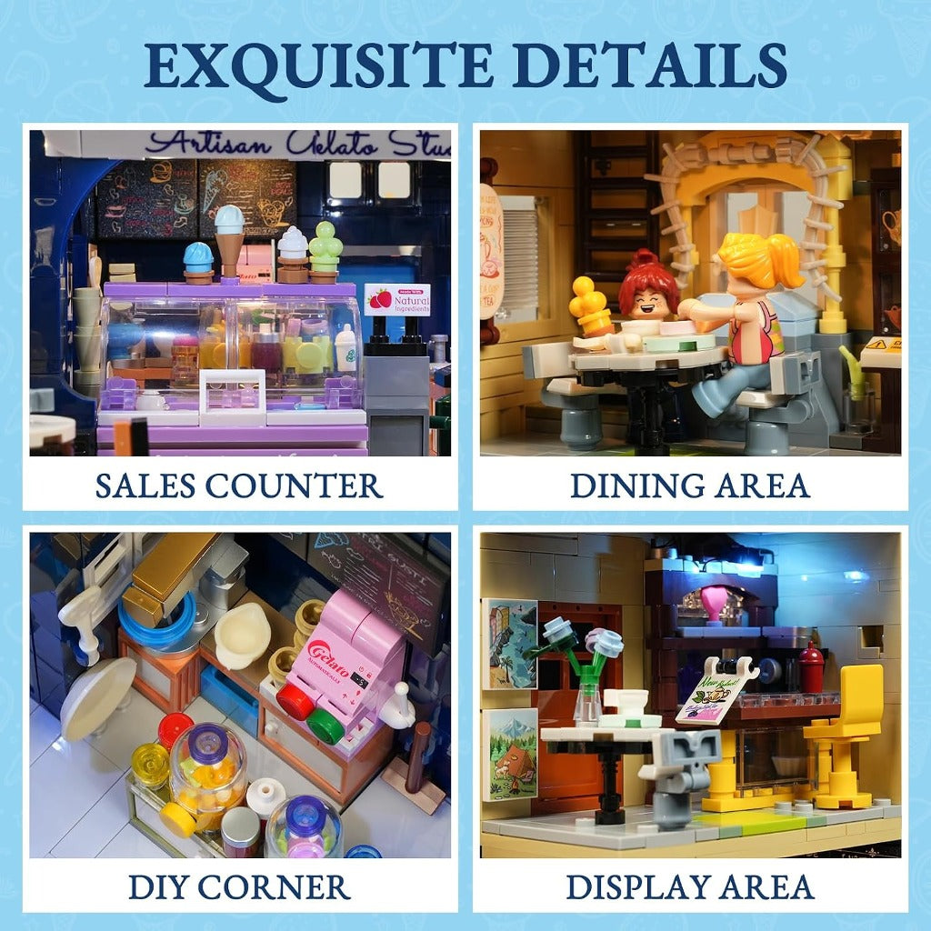 Lumibricks Gelato Store (F9078) building set - view 6