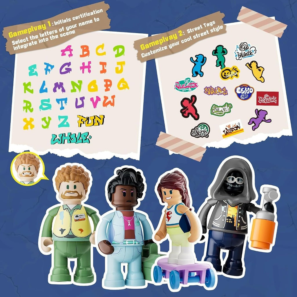 Lumibricks Graffiti Bus Stop (F9066) building set - view 6